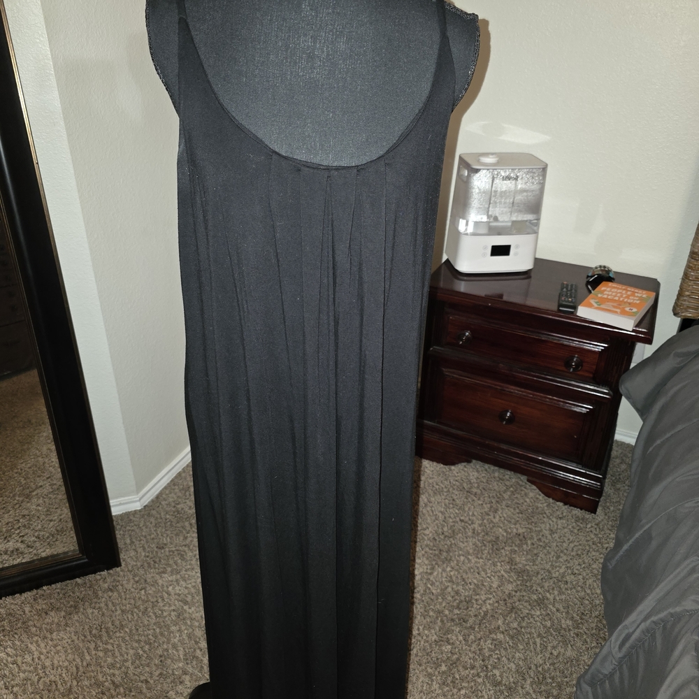 Nicole Miller Black Maxi Dress